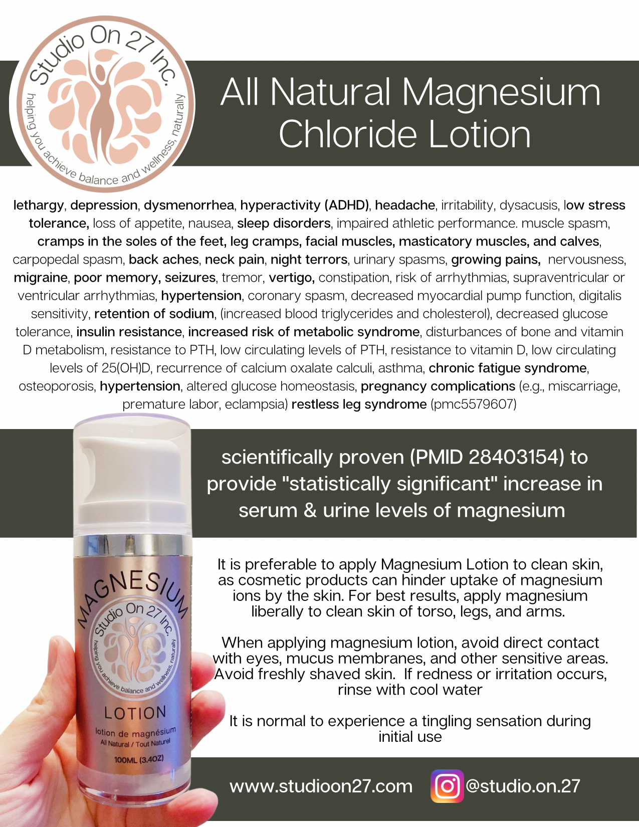 Magnesium Lotion - Sweet Orange & Vanilla