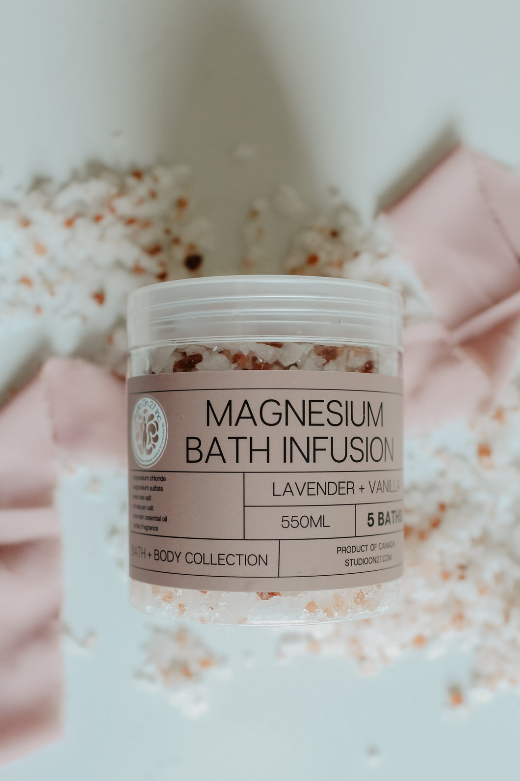 Lavender + Vanilla Magnesium Bath Infusion (Relax)